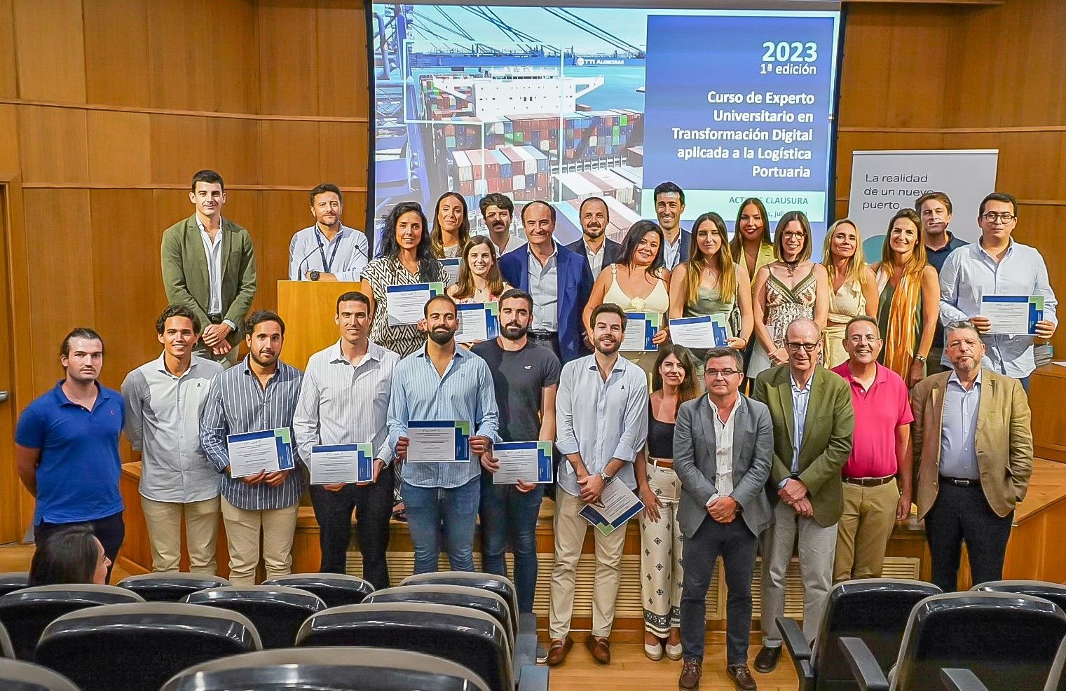 Celebrado el acto de clausura del Curso de Experto en Transformación Digital en la Logística Portuaria