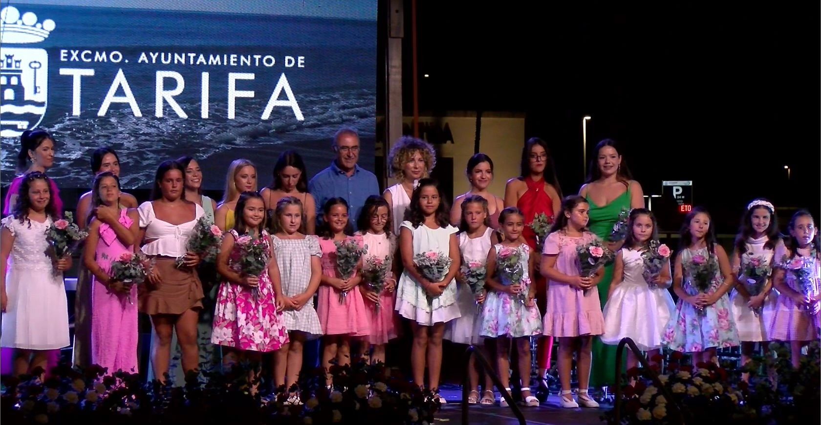 María Fernández Sánchez y Alejandra Mesa Cerrudo, reinas infantil y juvenil de la Feria de Tarifa 2023