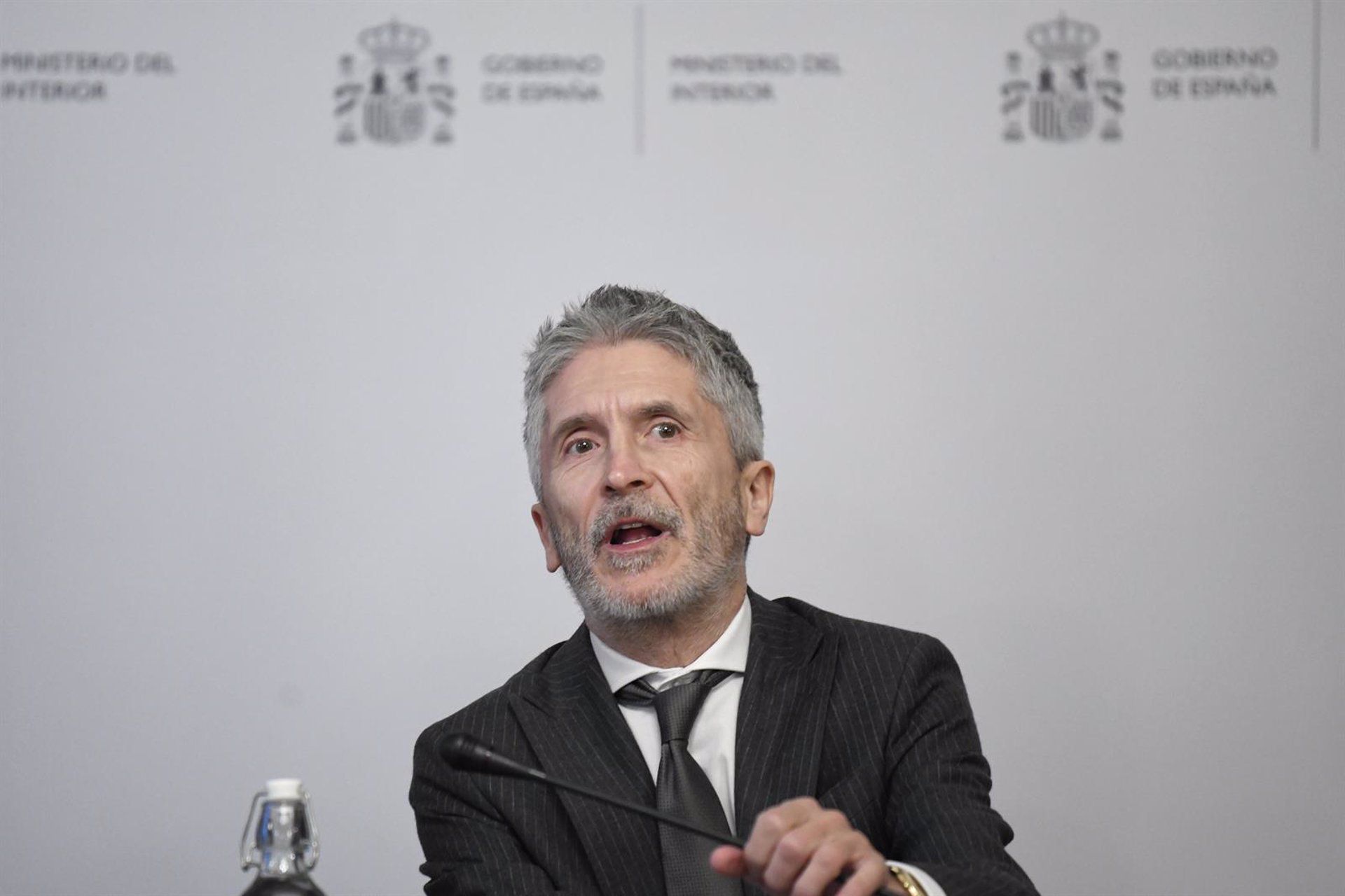 Marlaska: "Las medidas aplicadas en el Campo de Gibraltar lo equiparan de facto a zona de especial singularidad". Foto: Fernando Sánchez - Europa Press