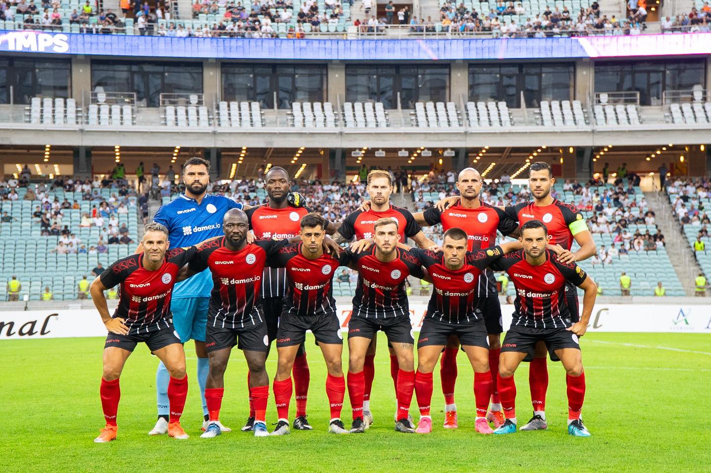 Formación del Lincoln Red Imps hoy en Baku