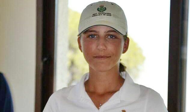 Marta Aguilar, jugadora del Club de Golf La Cañada