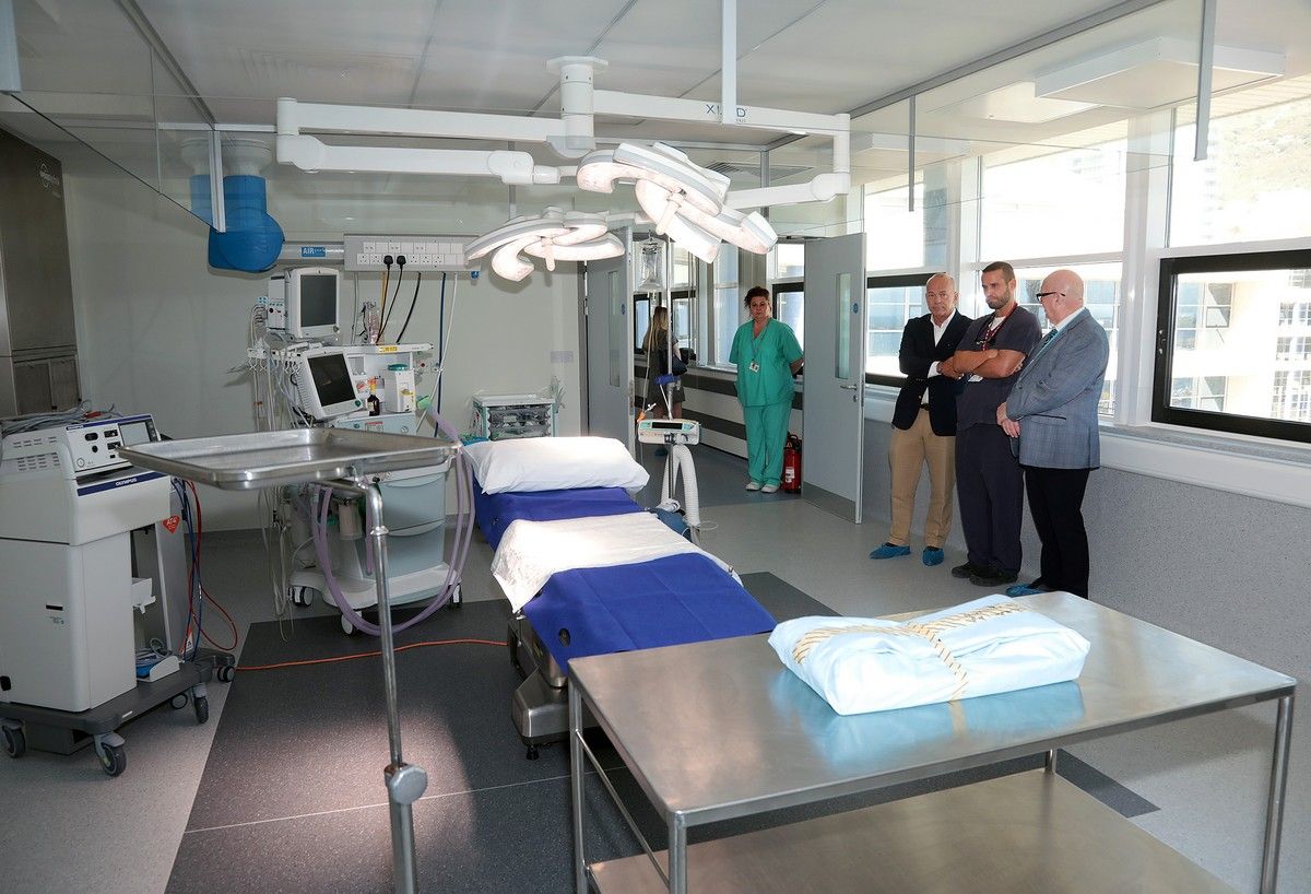 El nuevo quirófano del Hospital de San Bernardo (Gibraltar). 