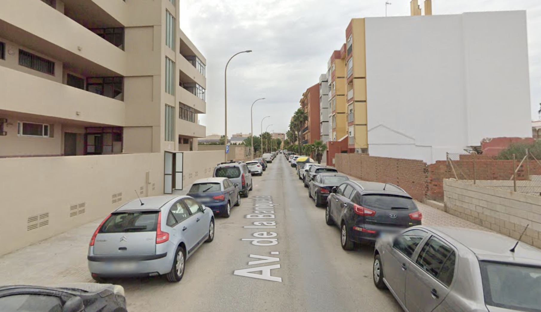 Parte de la avenida de la Banqueta, cortada al tráfico desde este lunes por obras en el alcantarillado.