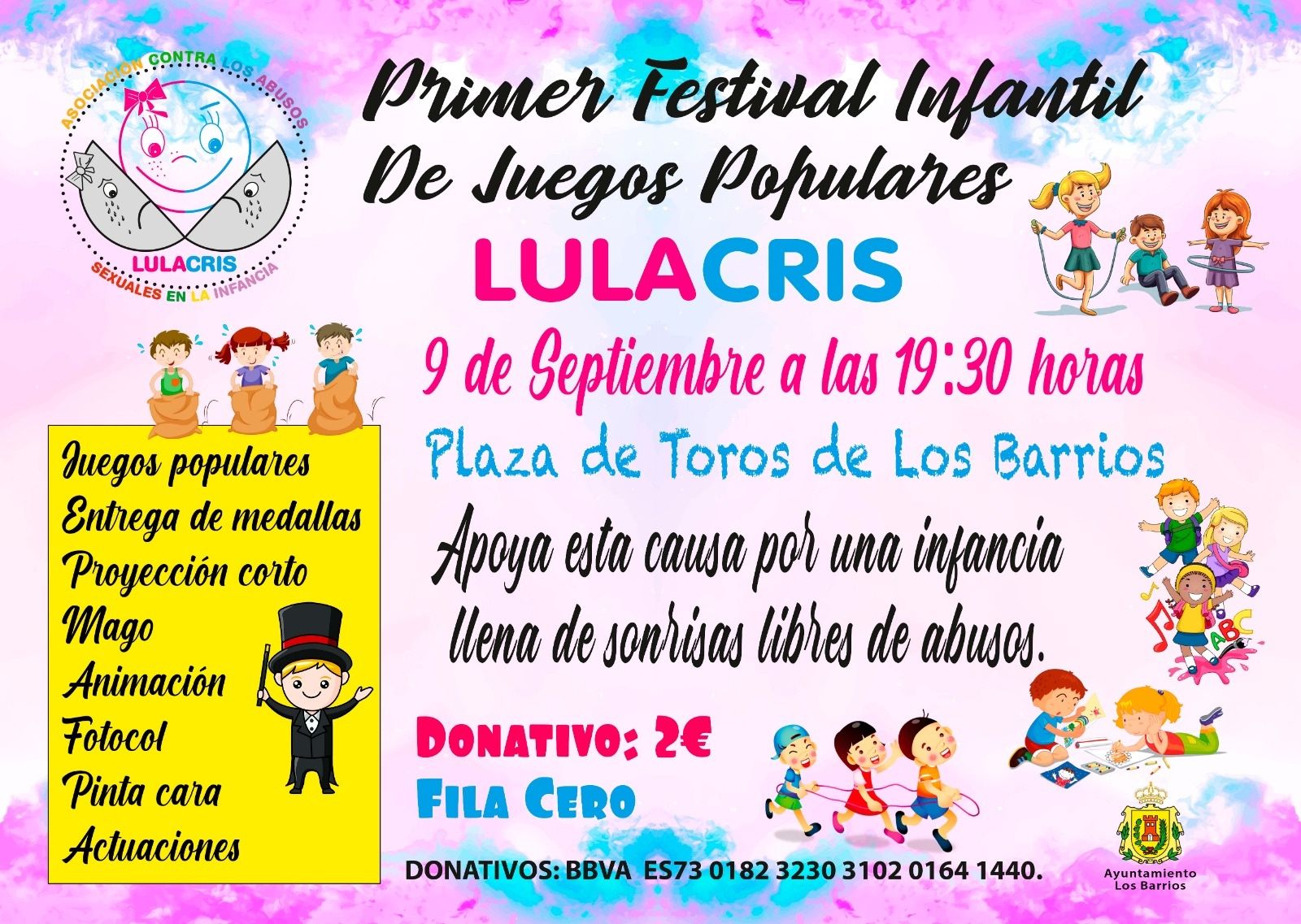 Cartel I Festival Infantil de Juegos Populares Lulacris