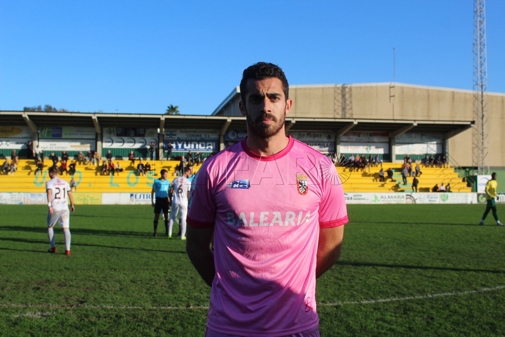 El portero Jesús Romero, el día de su debú en su primera etapa con la AD Ceuta en Los Barrios