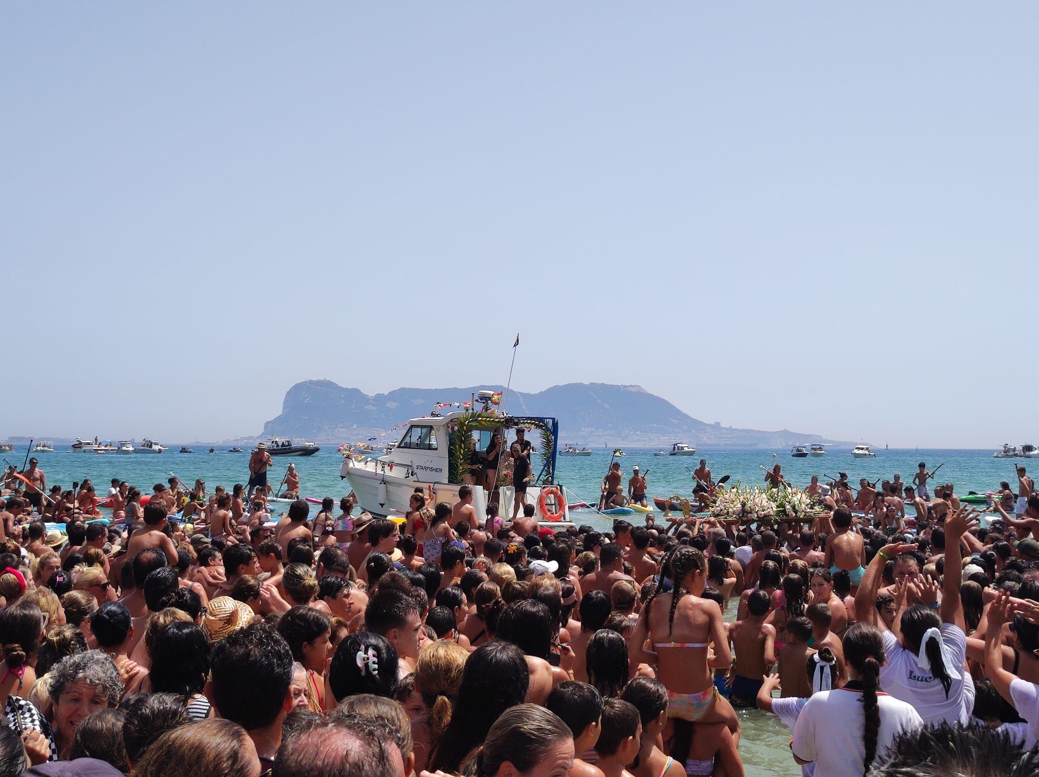 Romería Marítima de La Palma. Algeciras prevé repetir las "espectaculares" cifras turísticas de julio y agosto también en septiembre.