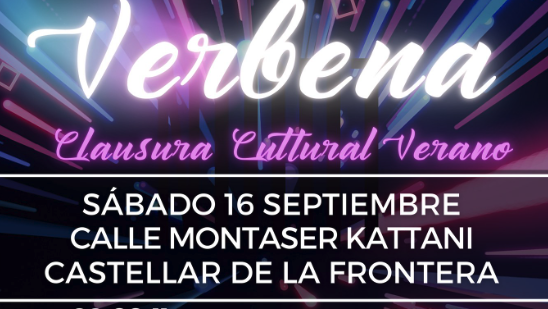 Castellar despide el verano este sábado 16 de septiembre con una verbena ochentera