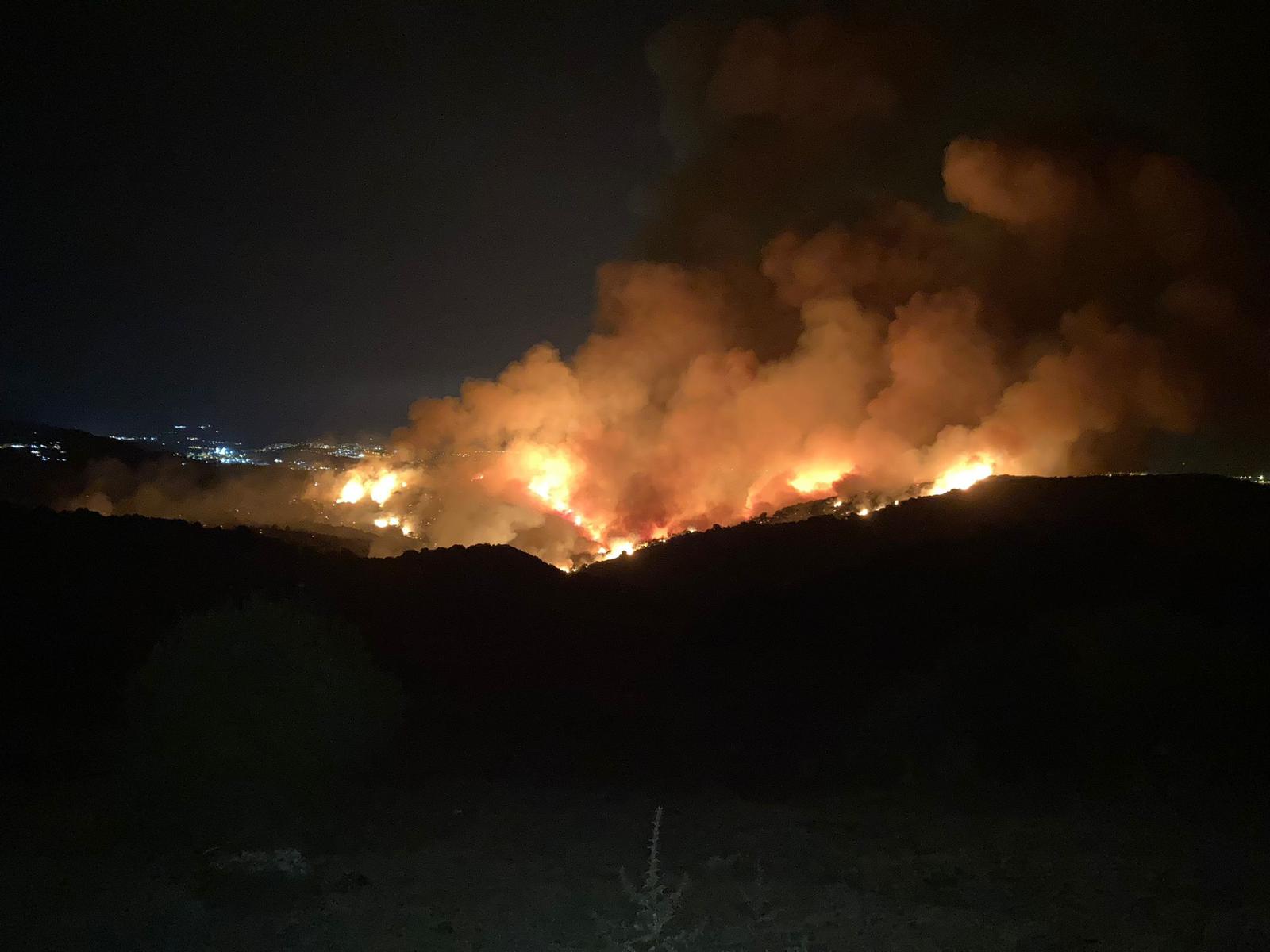 Incendio en Las Pantallas.