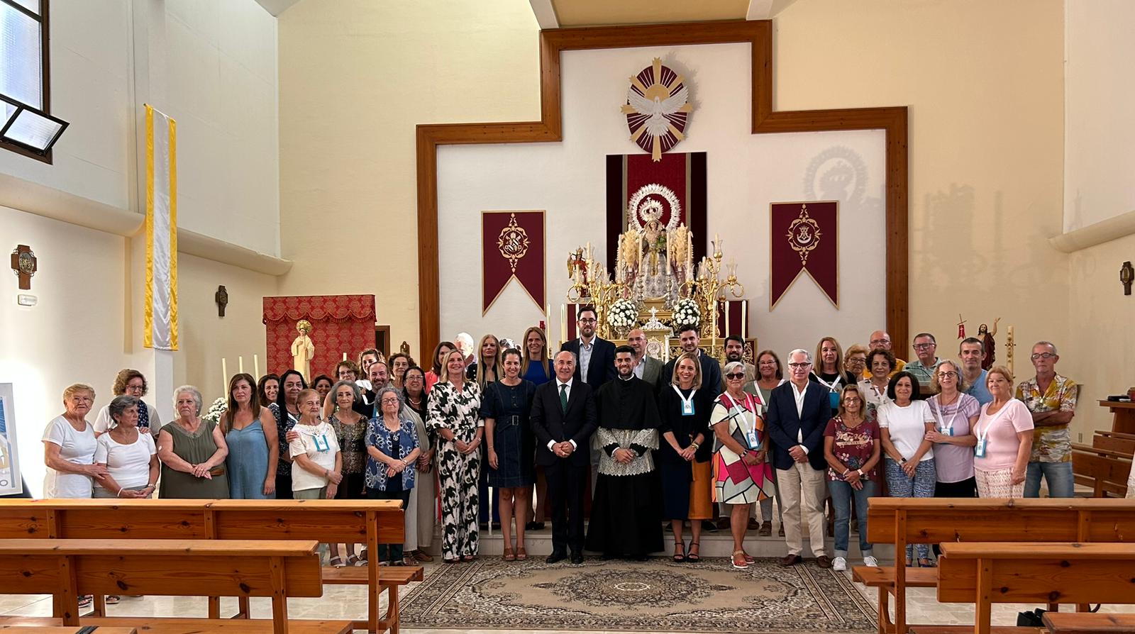 María Santísima del Saladillo, ya bendecida ante su procesión de este jueves hasta La Palma.