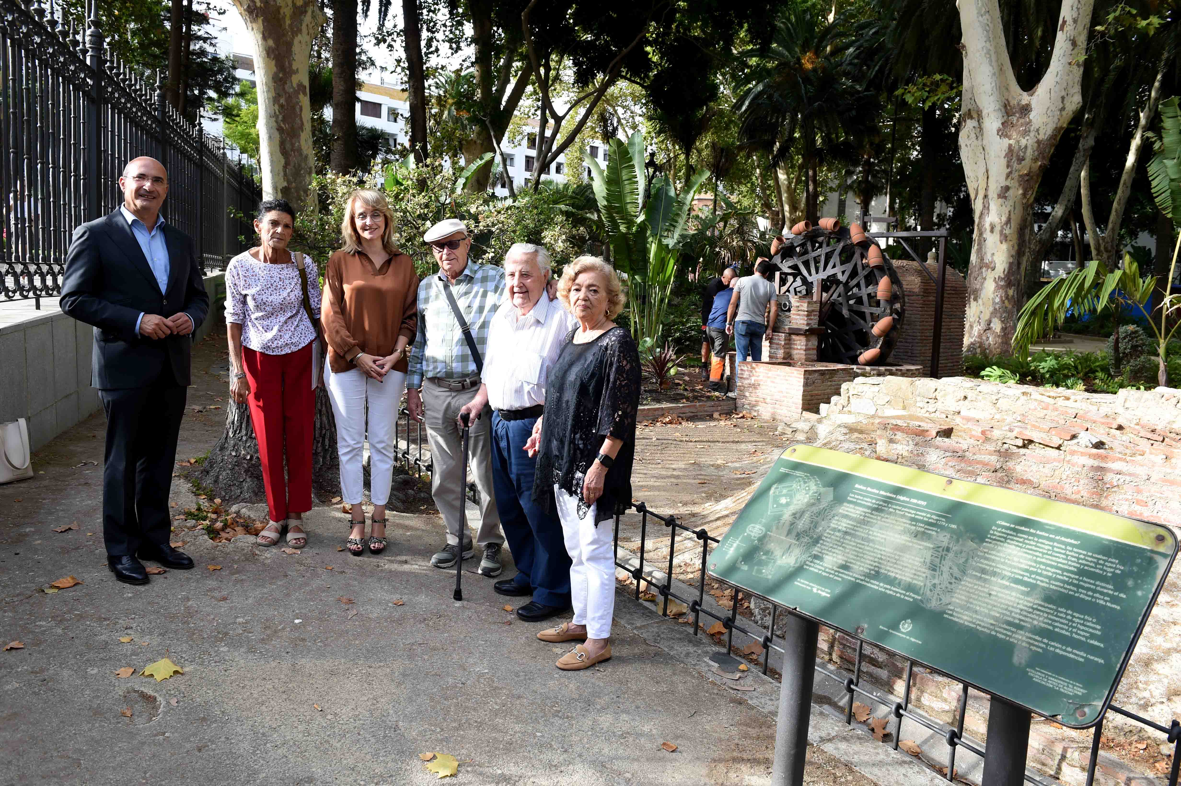 Comienzan los trabajos de rehabilitación de la noria medieval del Parque María Cristina.