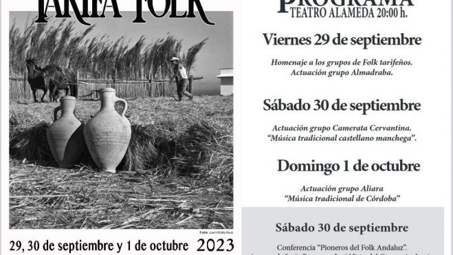 Programación del festival Tarifa Folk 2023. Programación del festival Tarifa Folk 2023.