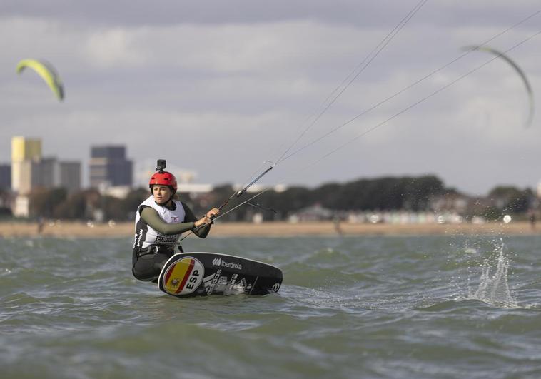 Gisela Pulido, durante el Campeonato de Europa de Portsmouth