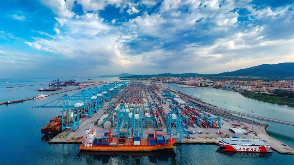 El Puerto de Algeciras duplica sus tráficos con Turquía. Imagen de archivo del Puerto de Algeciras.