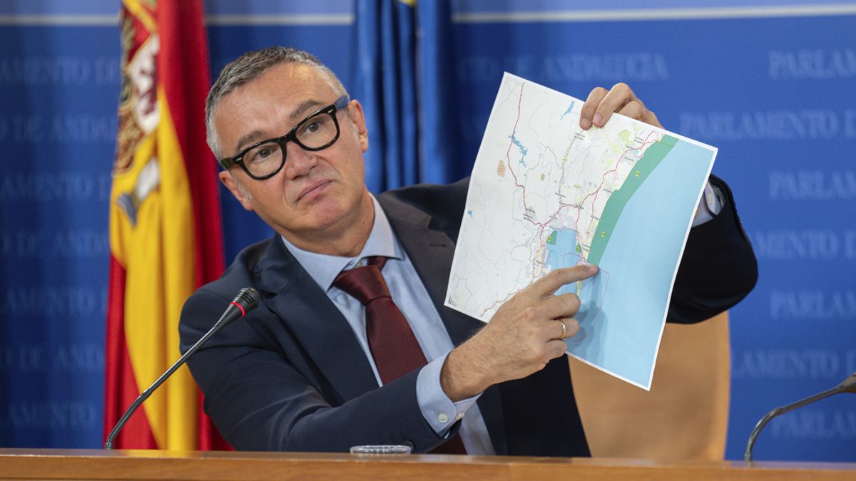 Manuel Gavira (VOX), en rueda de prensa.