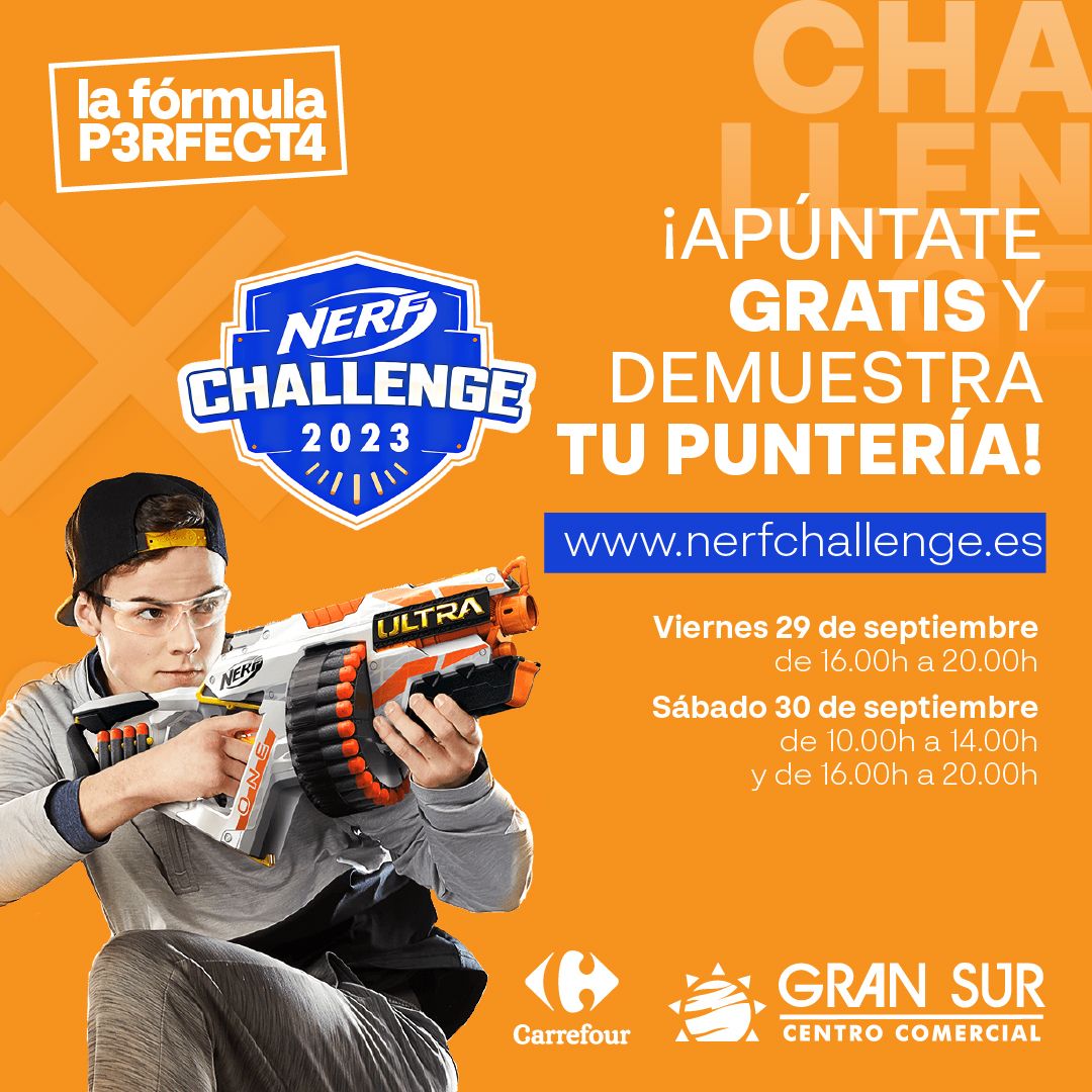 Gran Sur acoge este fin de semana el Nerf Challenge 2023