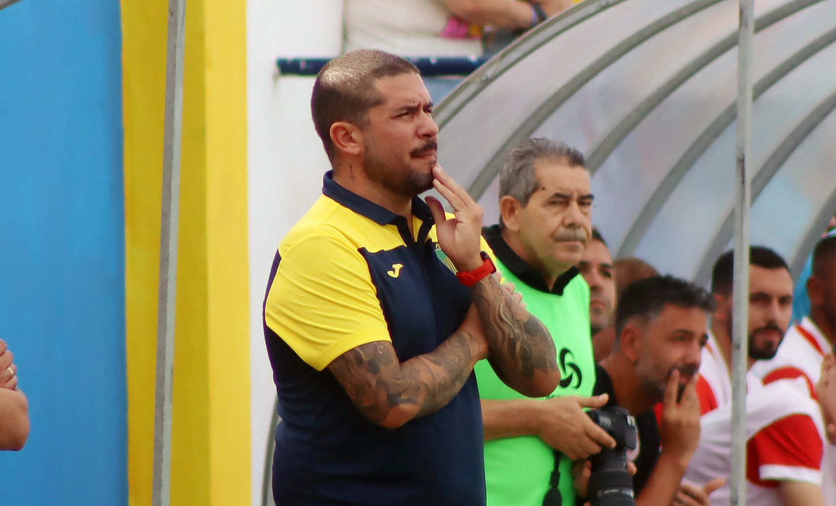 Óscar León, entrenador del CD San Bernardo