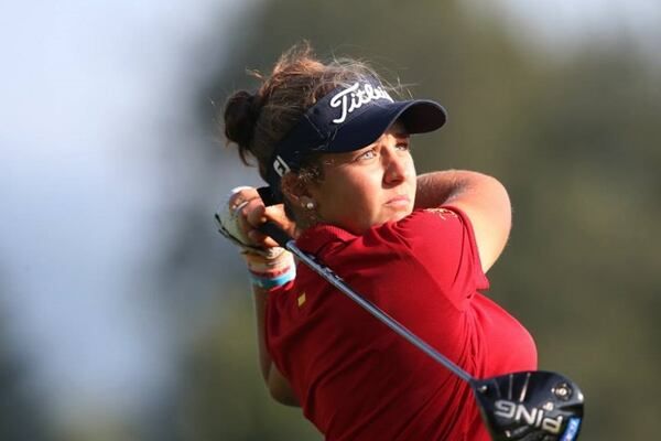 La jugadora gudiareña Maria Parra, durante un torneo/Foto: GEPA-pictures-Christian-Walgram