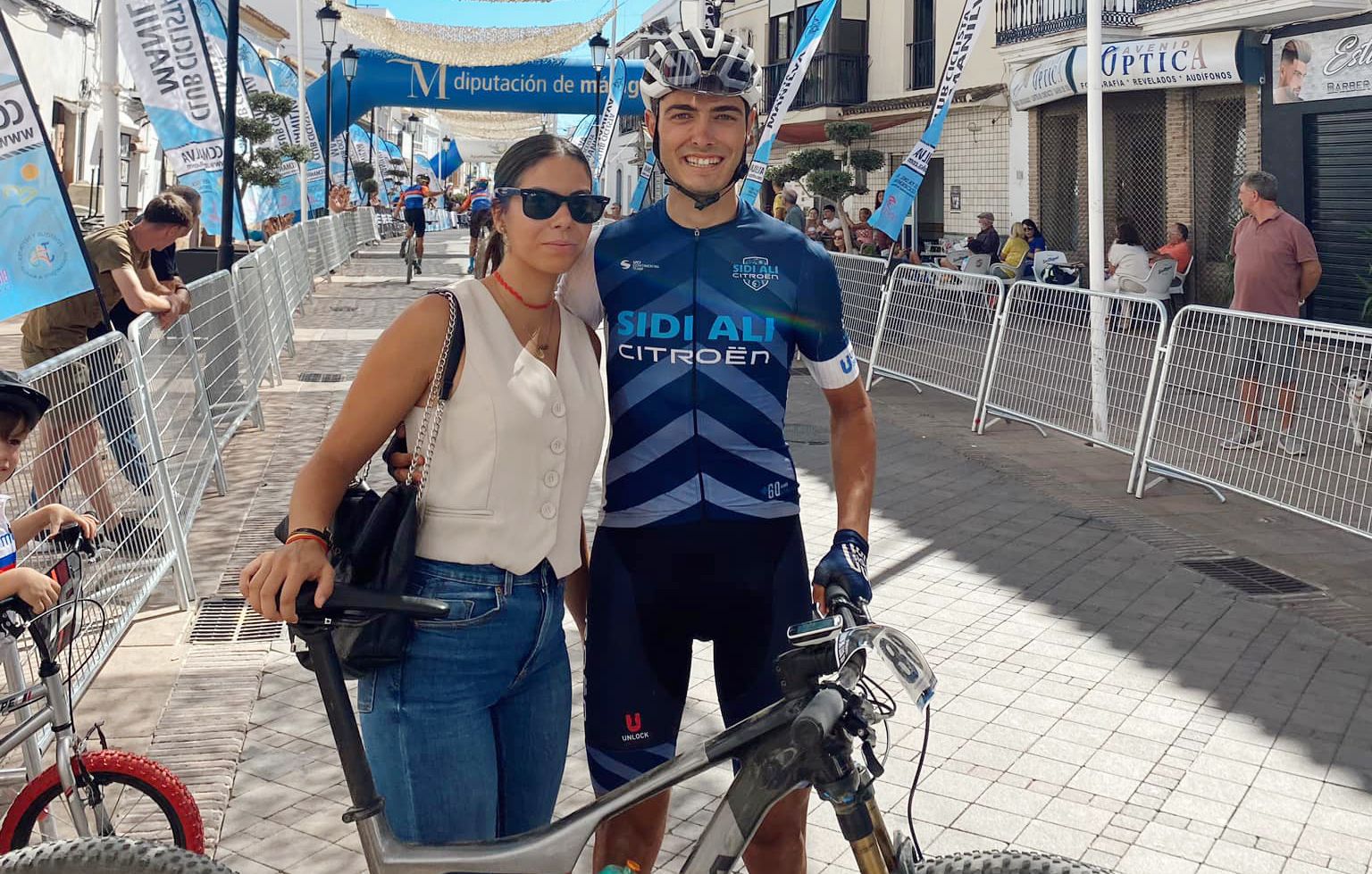 El ciclista tarifeño Alejandro Gainza Rodríguez, en la IX BTT Manilva