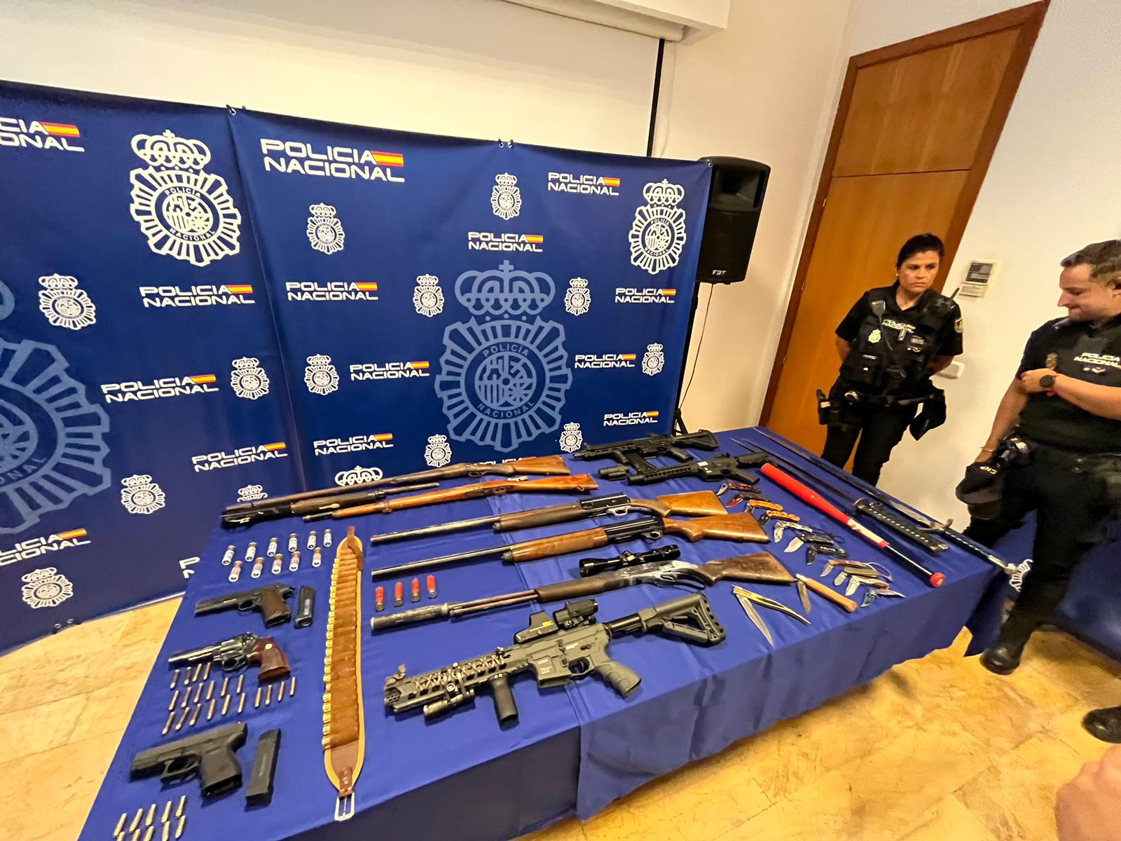 Material intervenido por la Policía Nacional.