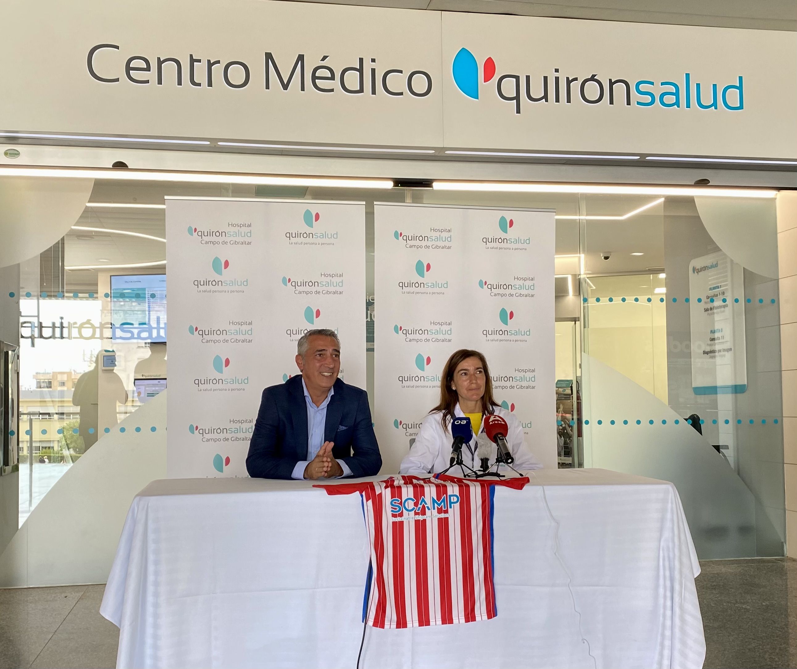 Quirónsalud Algeciras renueva como centro médico oficial del Algeciras C.F.