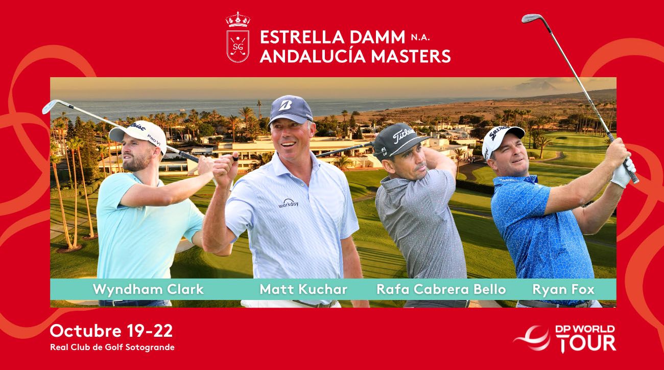 Wyndham Clark, Matt Kuchar, Ryan Fox y Cabrera Bello, figuras del Estrella Damm N.A. Andalucía Masters