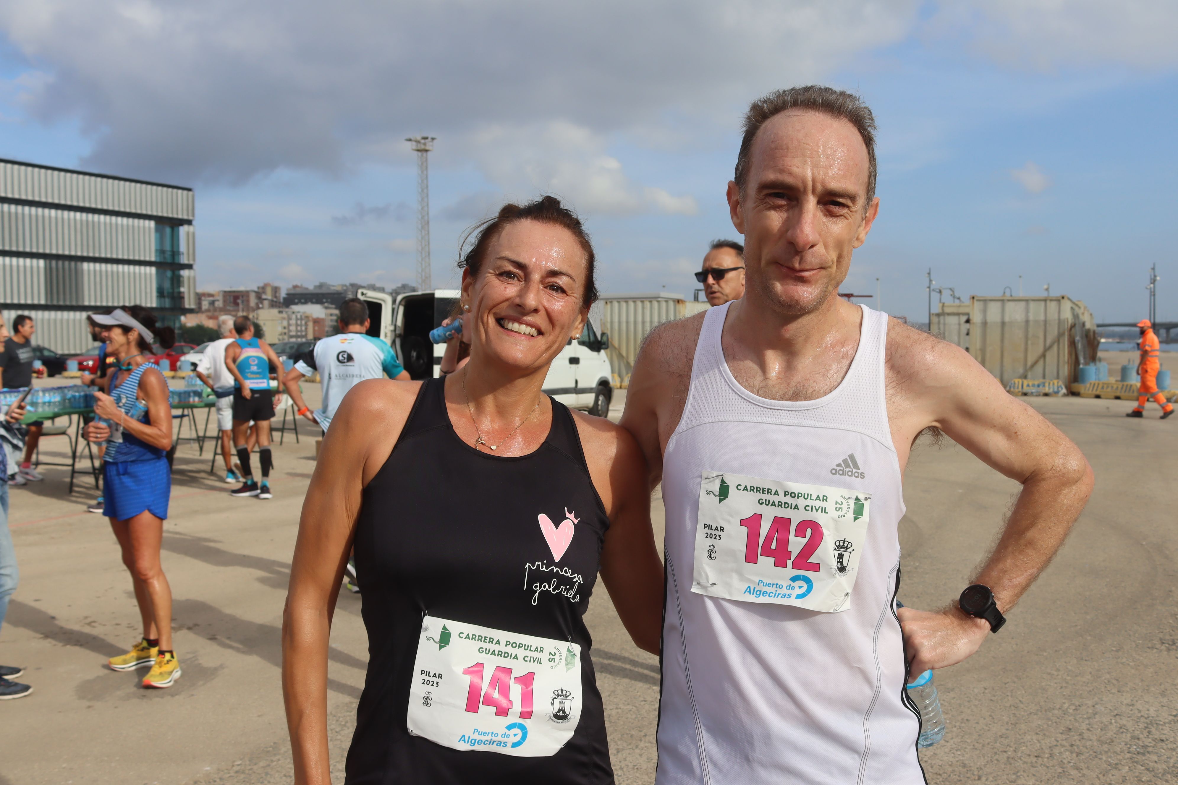 María de Fátima Porras Gálvez y Fidel Jorge Ruiz Torres, campeones de la XXV Carrera Popular 'Virgen del Pilar'