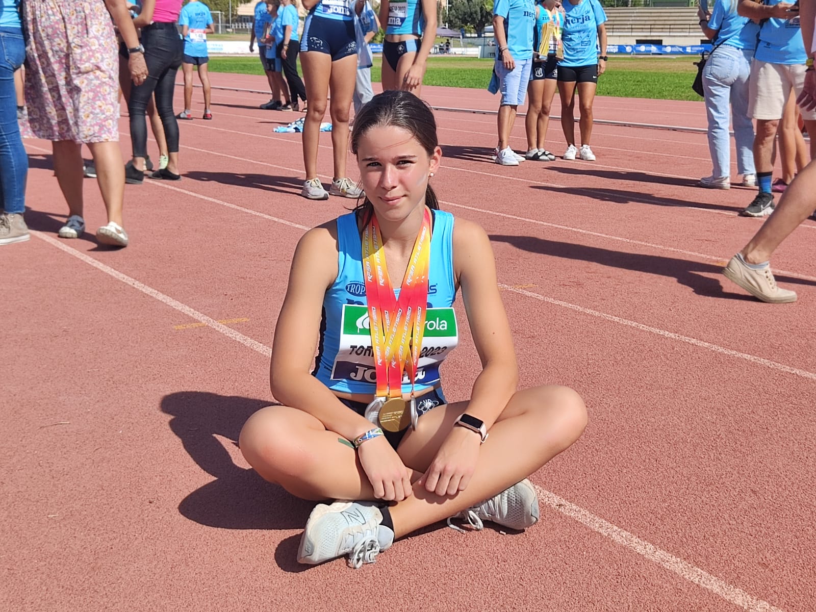 Un oro y dos platas para Marta Barroso, del CA La Inmaculada, en el Nacional Sub-14