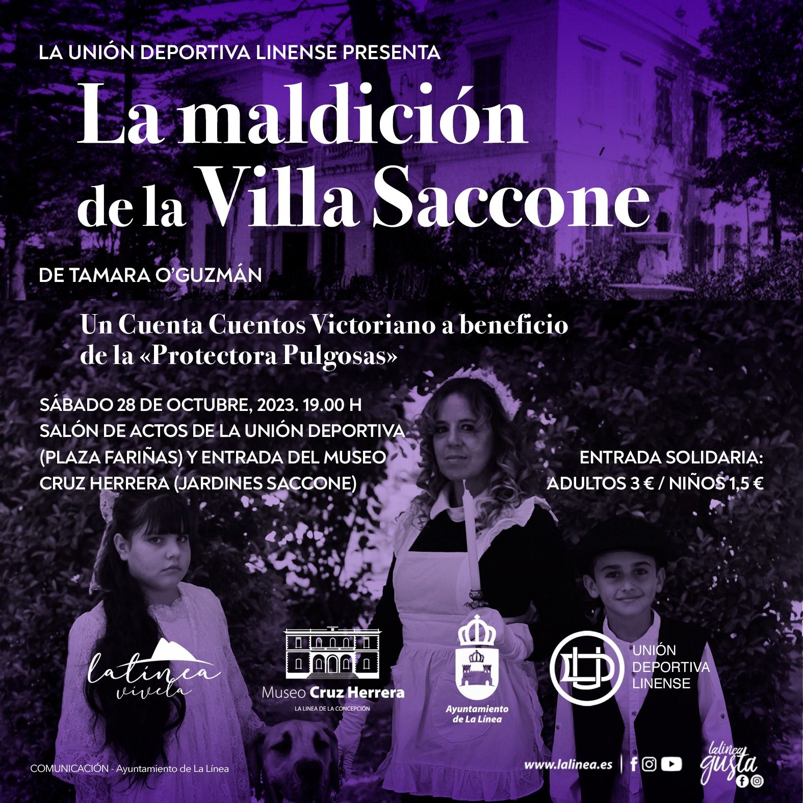 El cuentacuento 'La Maldición de Villa Saccone', entre las actividades de Halloween en La Línea.