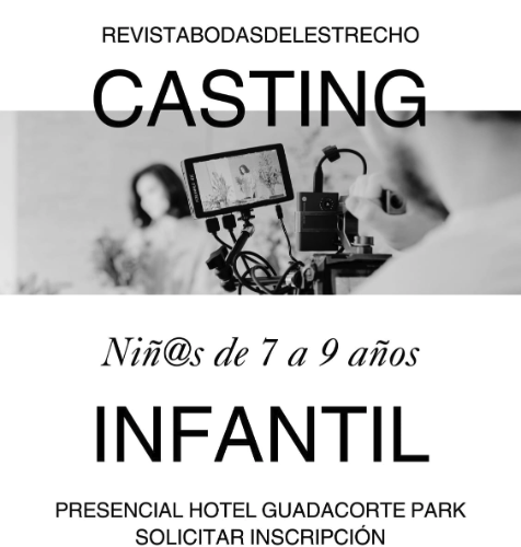 Cartel del casting infantil.