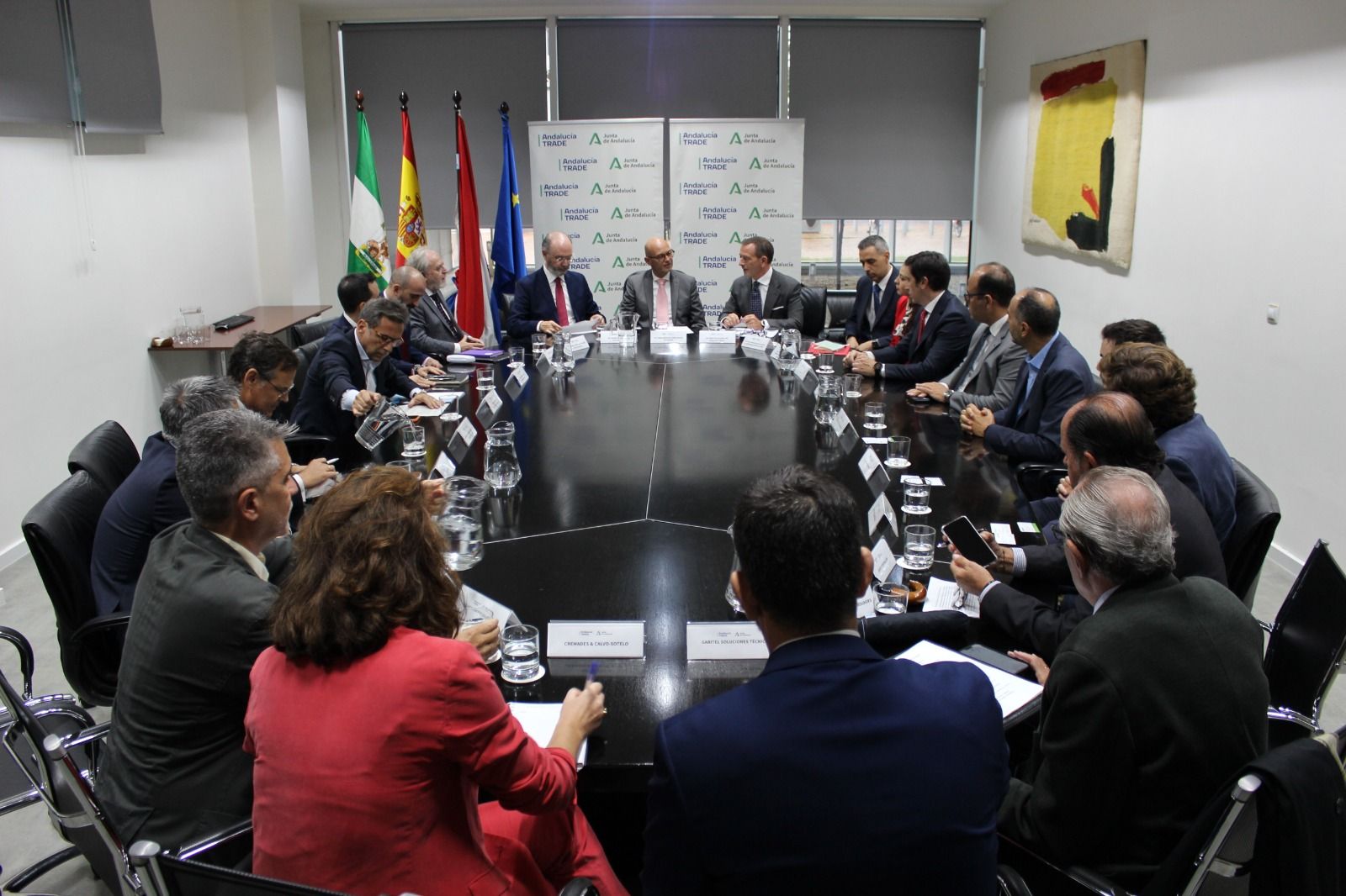 Reunión mantenida por Andalucía TRADE y la Embajada de Países Bajos en España para organizar un foro empresarial sobre las oportunidades del hidrógeno verde.