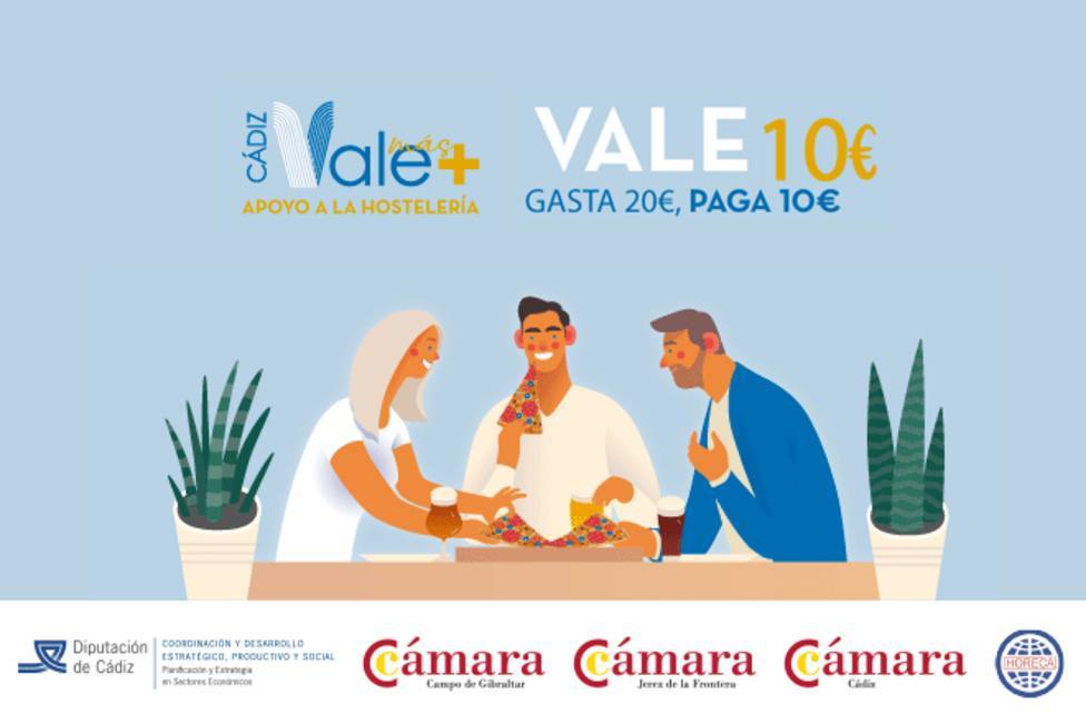 Agotados en menos de dos horas los 80.000 bonos de la campaña 'Cádiz Vale Más' .