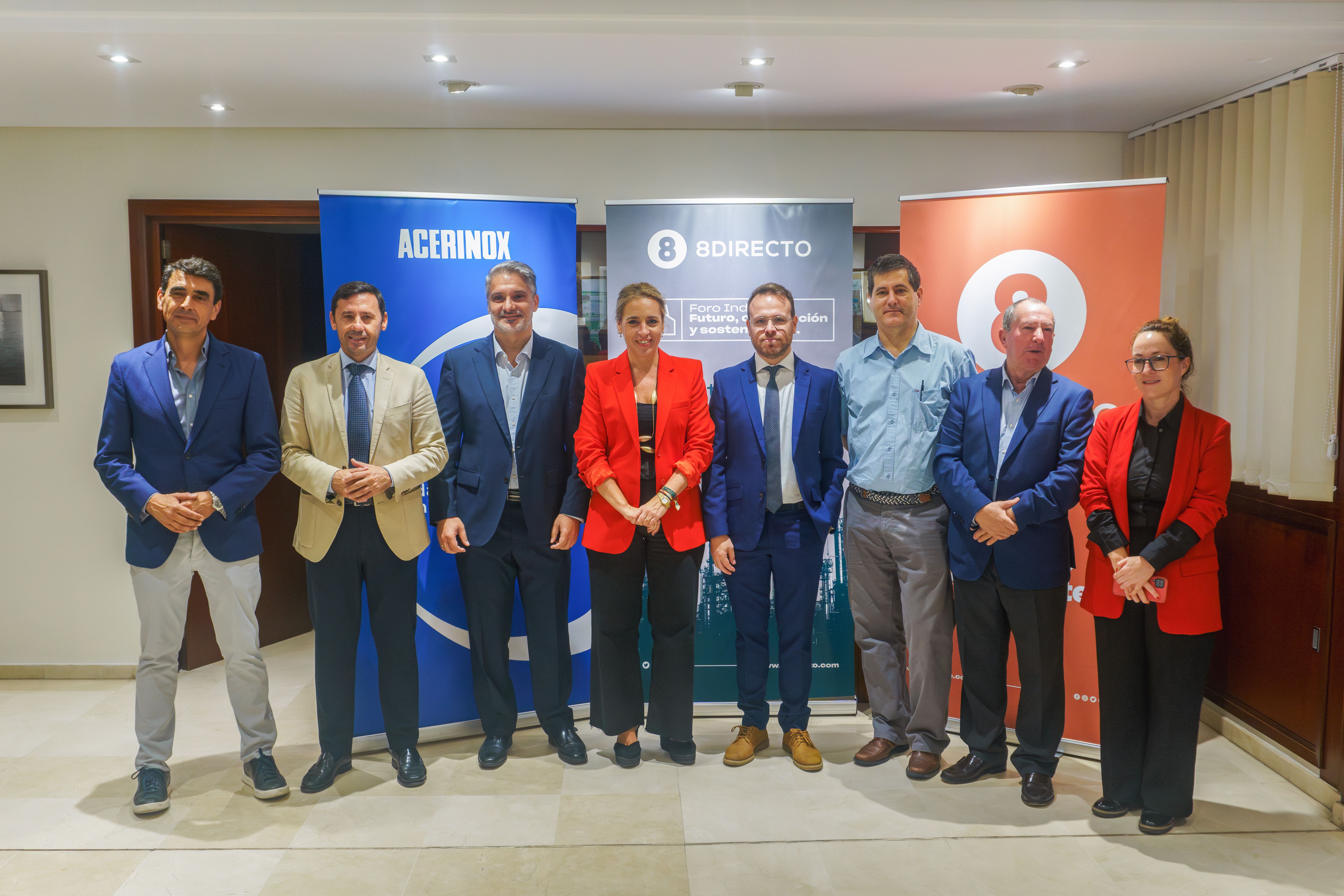 José Manuel Alcántara, Javier Rodríguez Ros, Rosendo Rivero, Almudena Martínez, Francis Mena, Javier López, Antonio Moreno y Estrella Blanco | Foto: Juan Manuel Galindo.