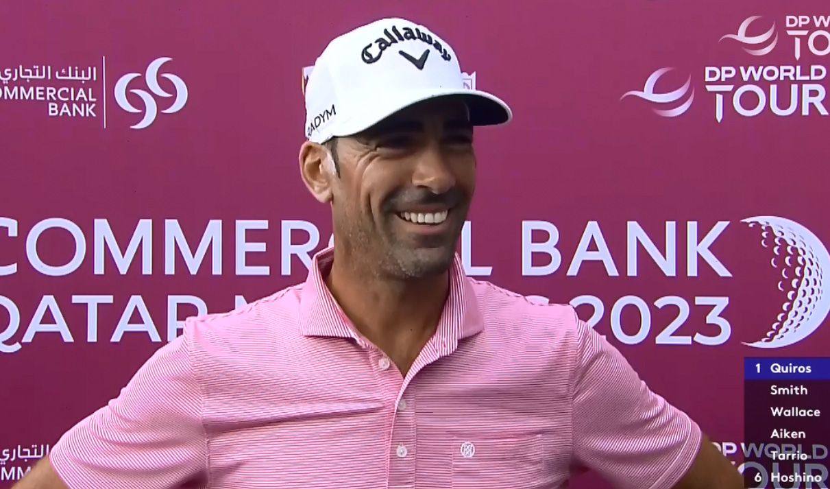 Álvaro Quirós vuelve a brillar en el Commercial Bank Qatar Masters: a dos golpes del liderato