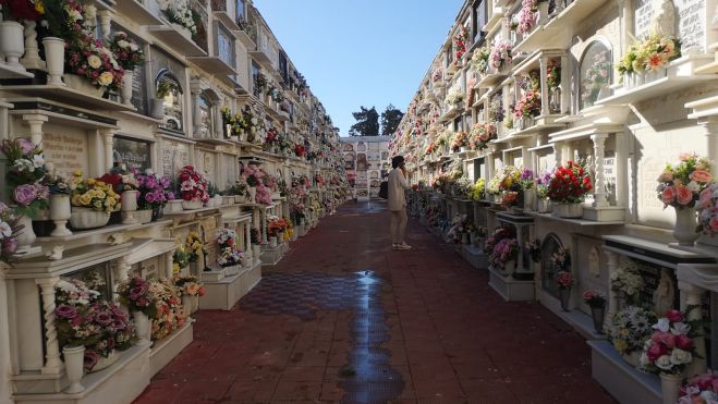 Cementerio de San José, este 1 de noviembre. Cementerio de San José, este 1 de noviembre.