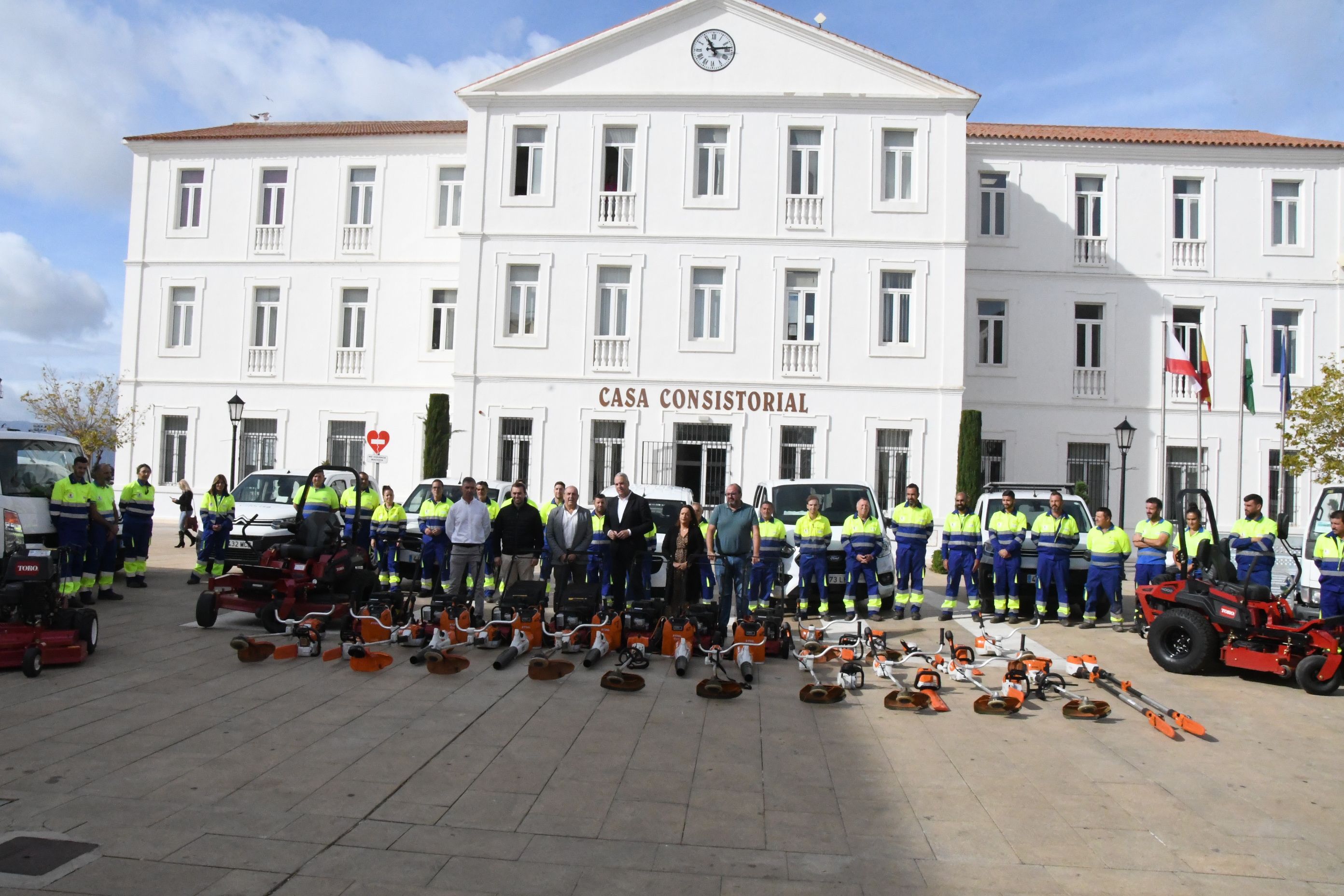 San Roque presenta su nuevo servicio de jardinería en el municipio.