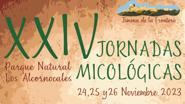 Cartel promocional del evento. Las Jornadas Micológicas de Jimena de la Frontera llegan del 24 al 26 de noviembre