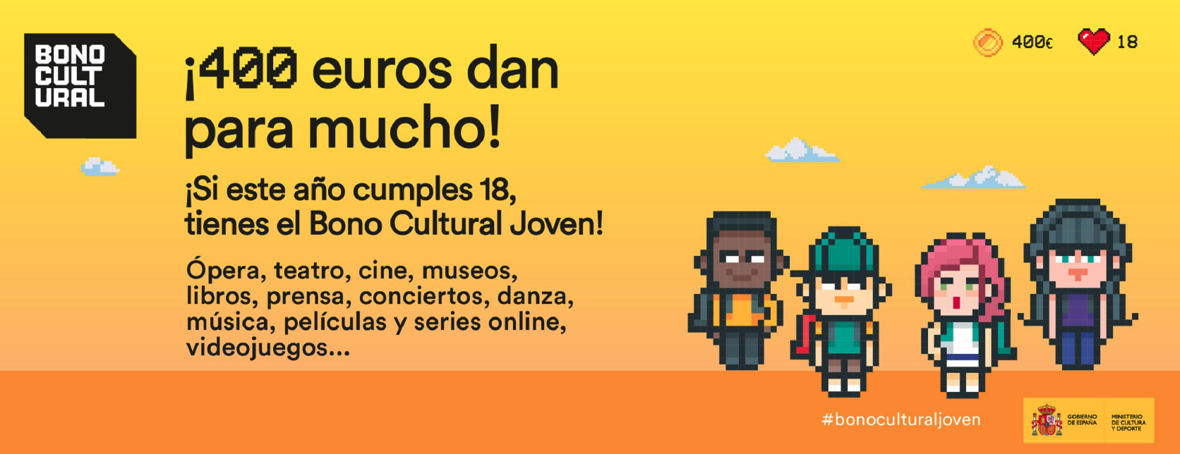 Un total de 10.271 gaditanos solicitan el Bono Cultural Joven que pueden gastar en videojuegos, museos o conciertos