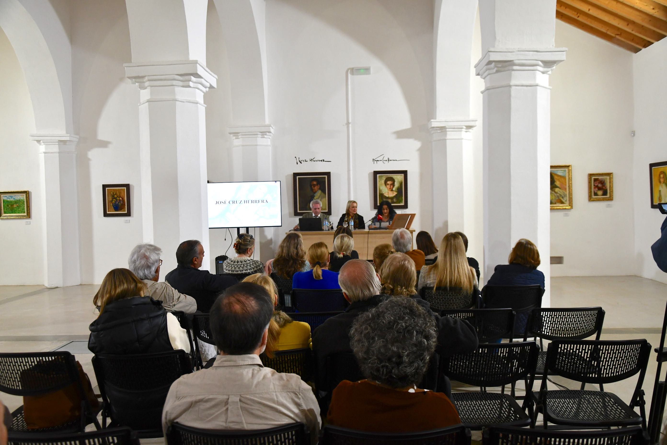El arte del pintor linense Cruz Herrera recala en San Roque con la presentación de su biografía actualizada