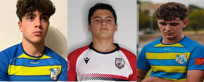 Tres de los jugadores convocados por la Andaluza de Rugby