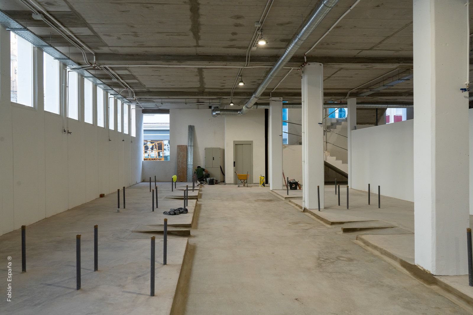 Visita a las obras del Mercado de la Concepción. Foto: Fabián España.