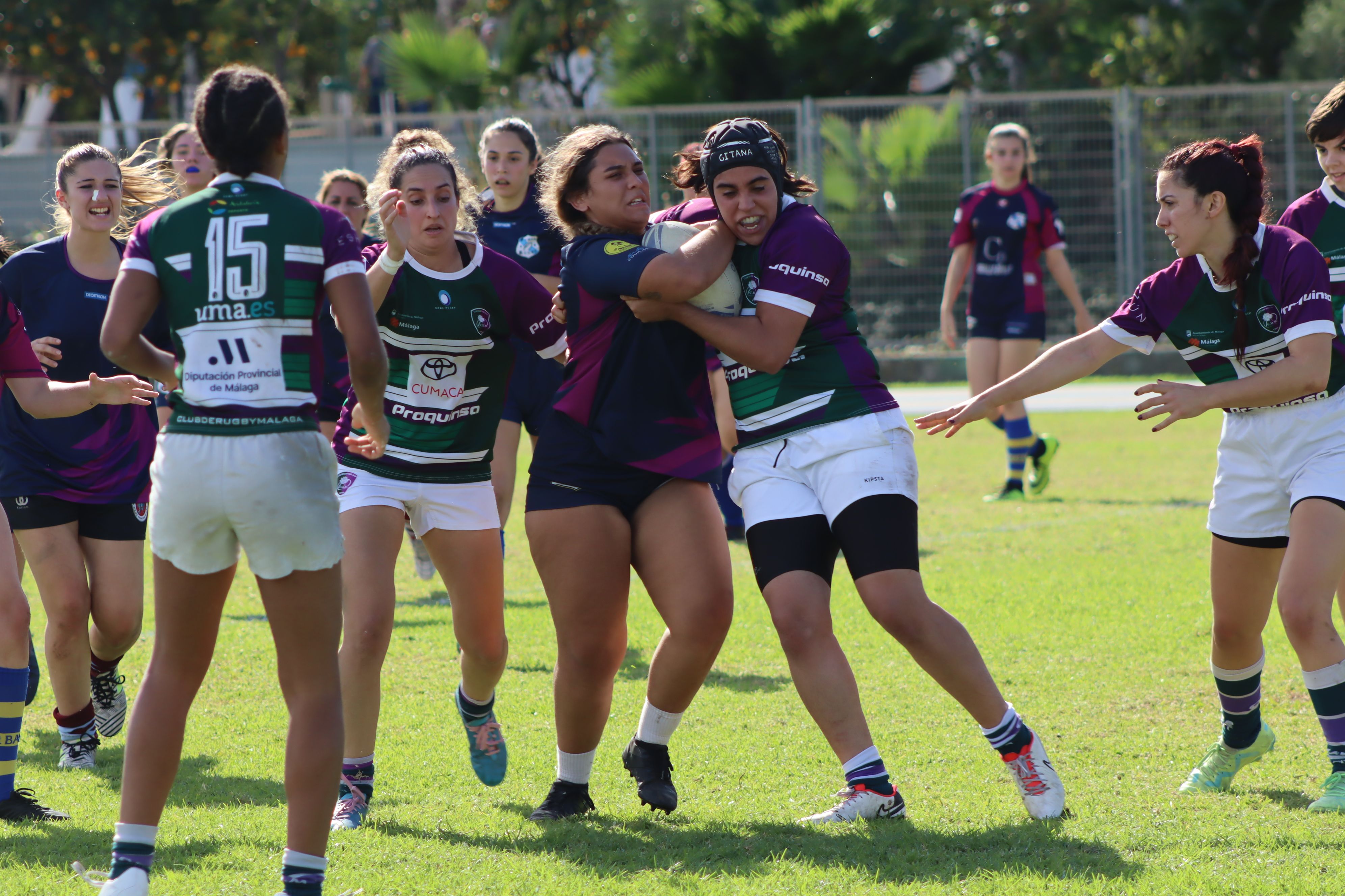 El CR Málaga, mucho rival para un combativo conjunto femenino del CR Bahía'89 (0-56)