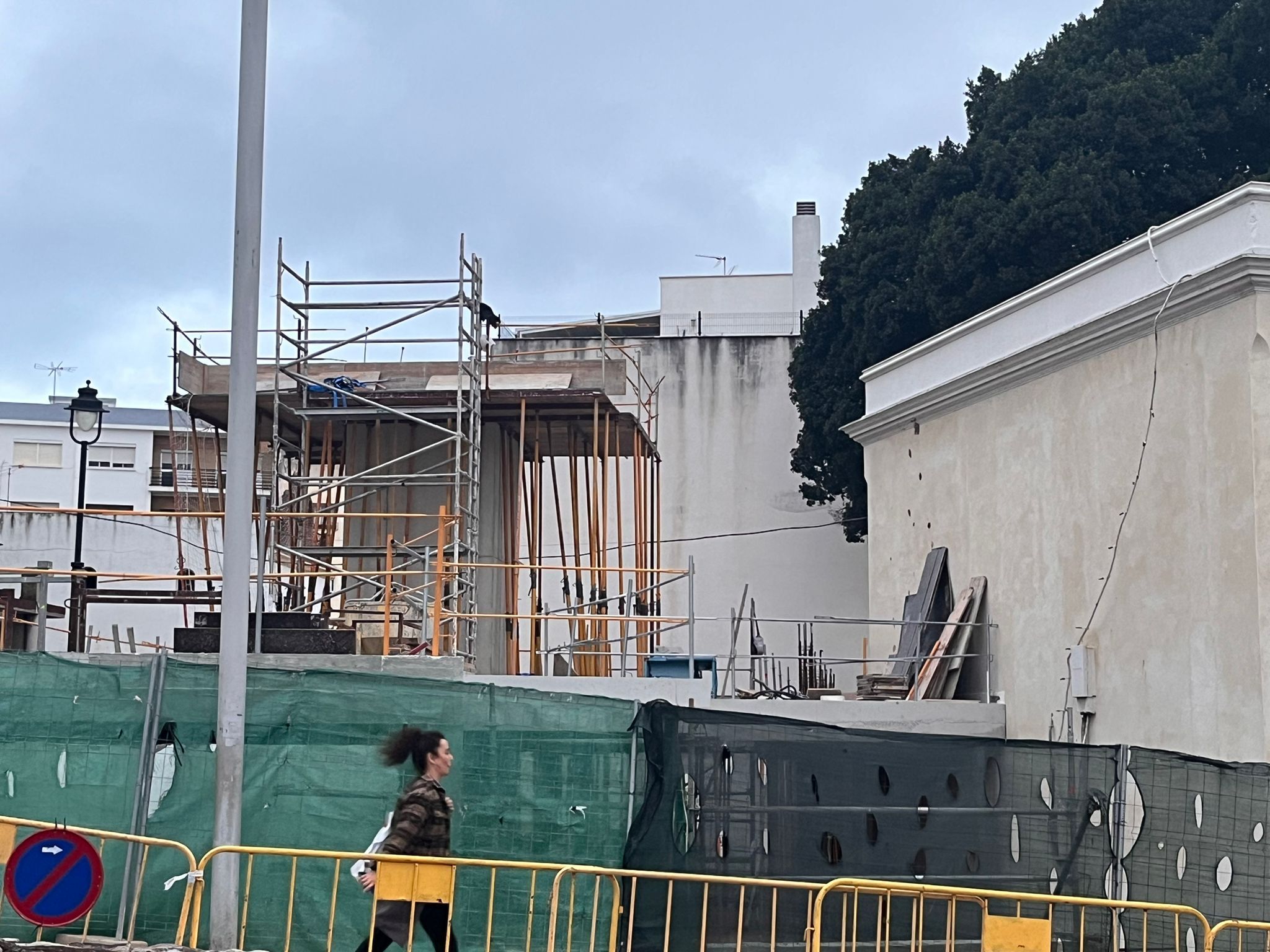 Estado actual de las obras en el Centro de Interpretación Paco de Lucía. Foto: F. M./8Directo.