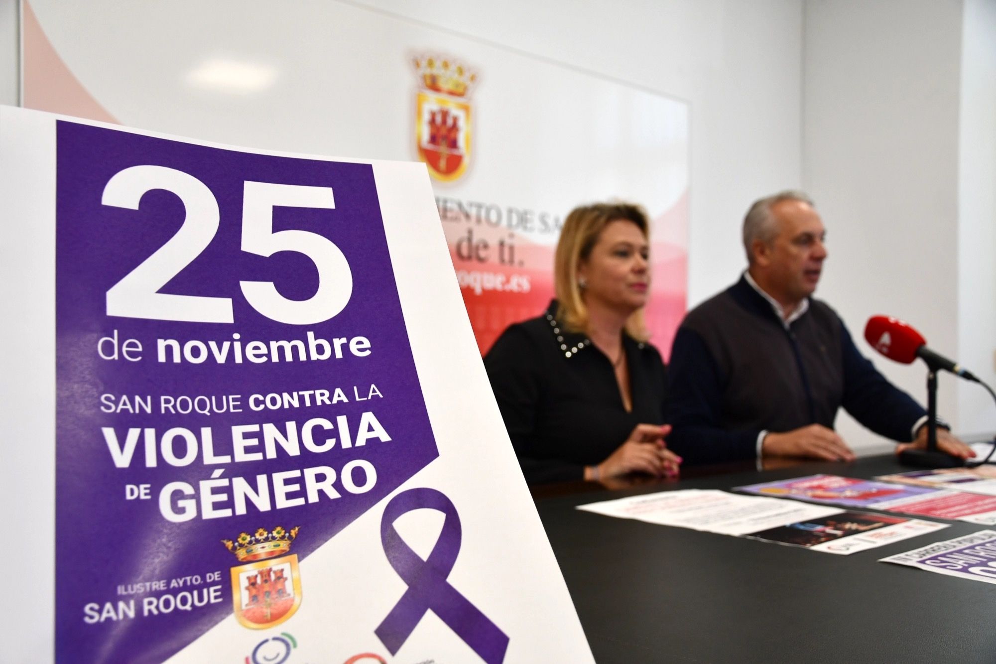 El Ayuntamiento de San Roque ha presentado este martes la agenda por el Día Internacional de la Erradicación de la Violencia de Género