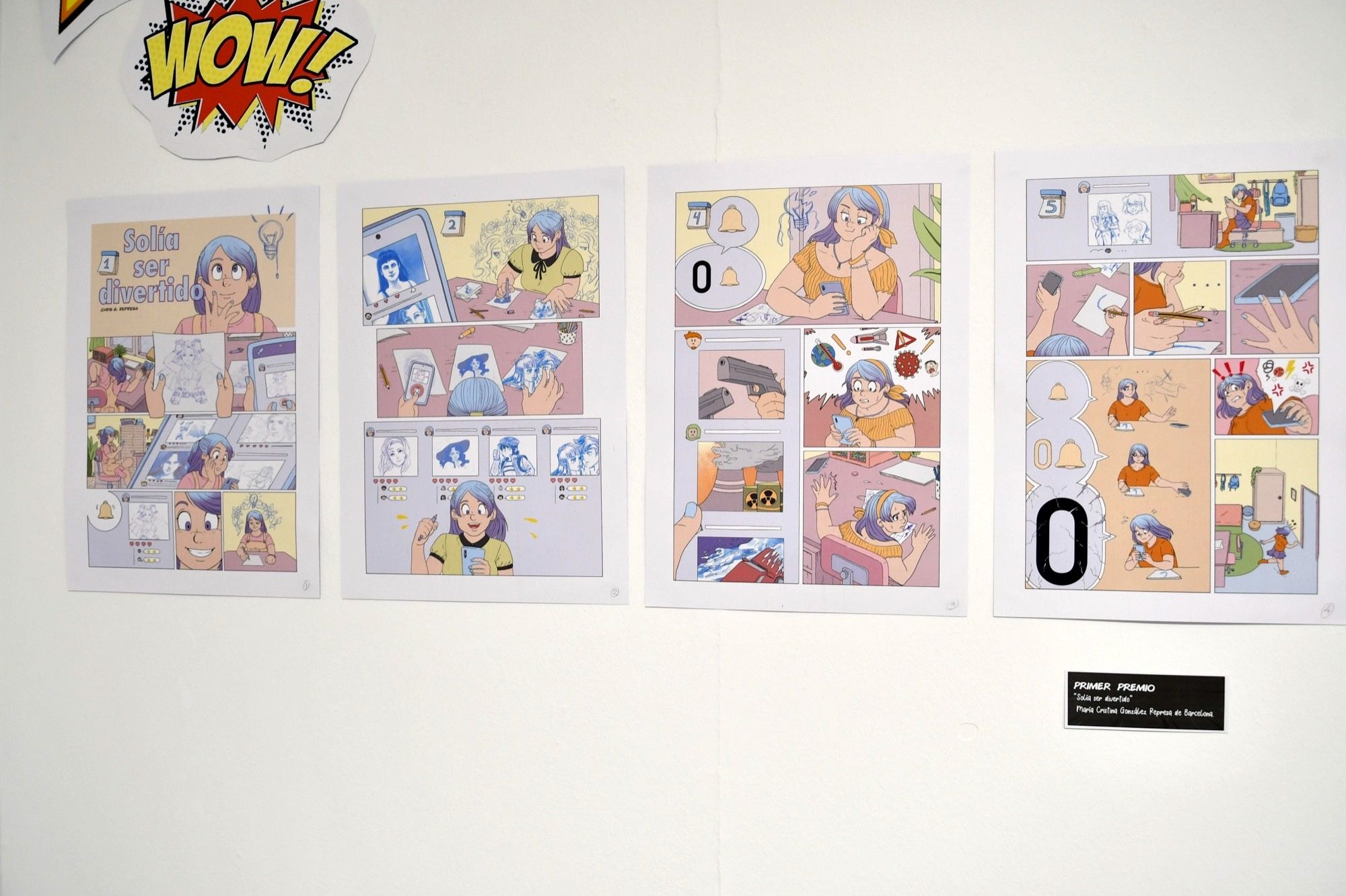 La obra 'Solía ser divertido', ganadora del 29º Certamen de Cómic 'Mutantes Paseantes'.