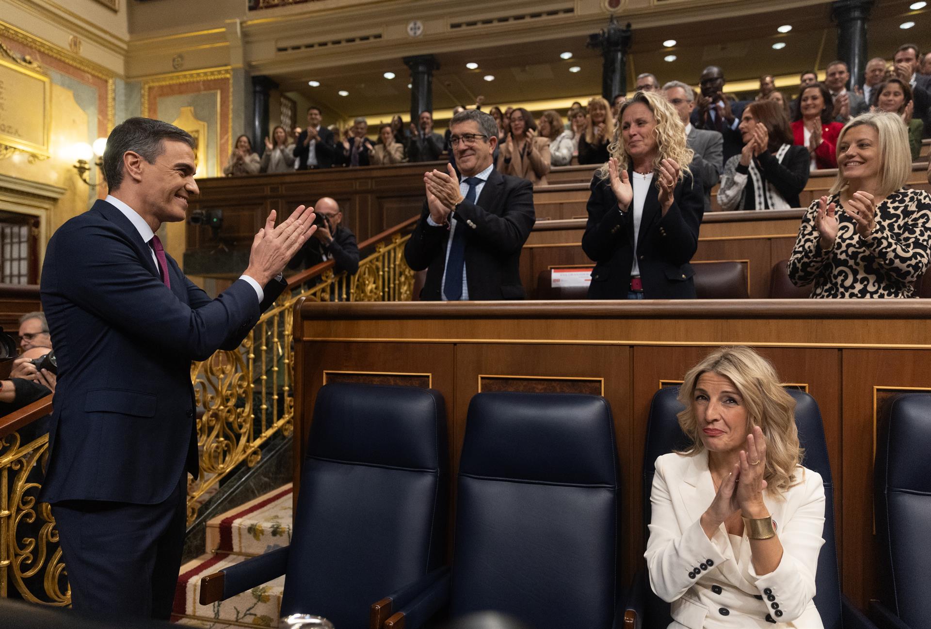 Sánchez anuncia la rebaja del IVA a alimentos y transporte gratis para jóvenes y parados. Foto: Eduardo Parra - Europa Press.