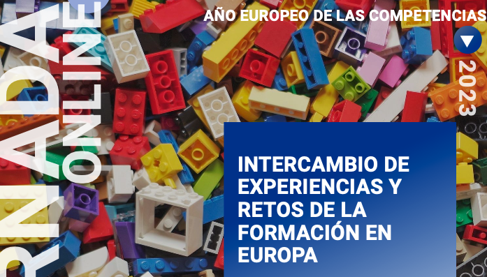 Cartel promocional de la jornada. El centro Europe Direct Campo de Gibraltar organiza una jornada virtual sobre la formación en Europa