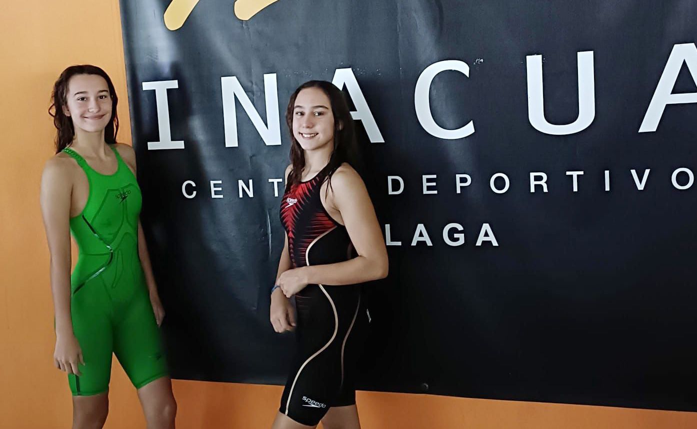 Paula Zapata Villalibre y Rebeca Burrueco Reyero, del CN San Roque, en el Centro Inacua