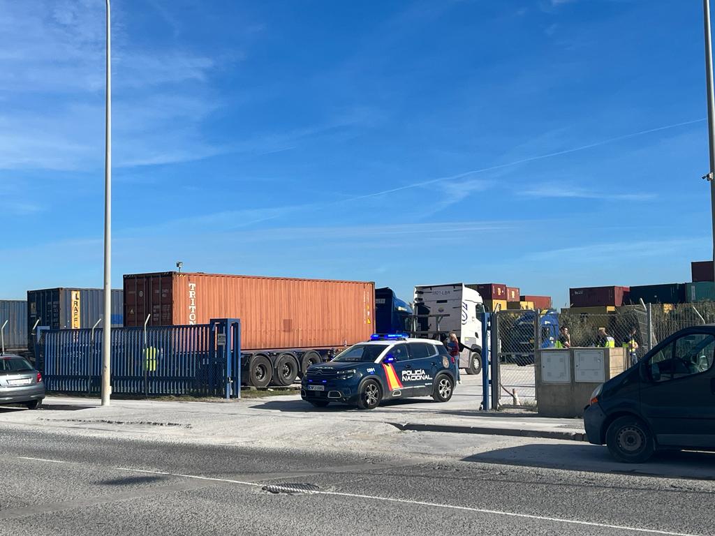 Imagen tras el fallecimiento de un trabajador en La Menacha.