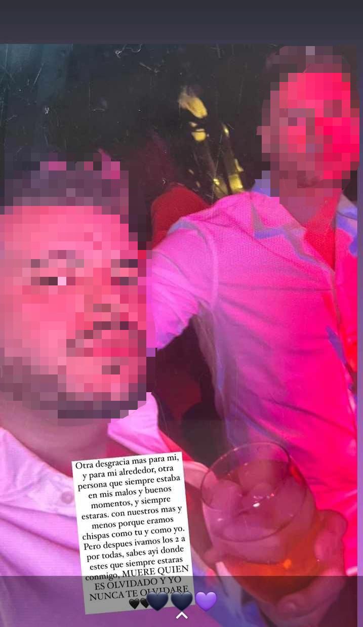 El Lulu y Salvi, en una imagen con texto que subió el detenido en redes sociales. 