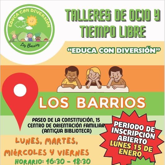 Cartel de ludotecas.